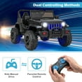 thumbnail image 3 of OLAKIDS Kids Ride on Car Truck with 2.4G Remote Control, 12V Battery Powered Electric Cars for Kids w/3 Speeds, Battery Display, LED Lights, Safety Belt, Music & Horn, Bluetooth/FM/USB, 3 of 9