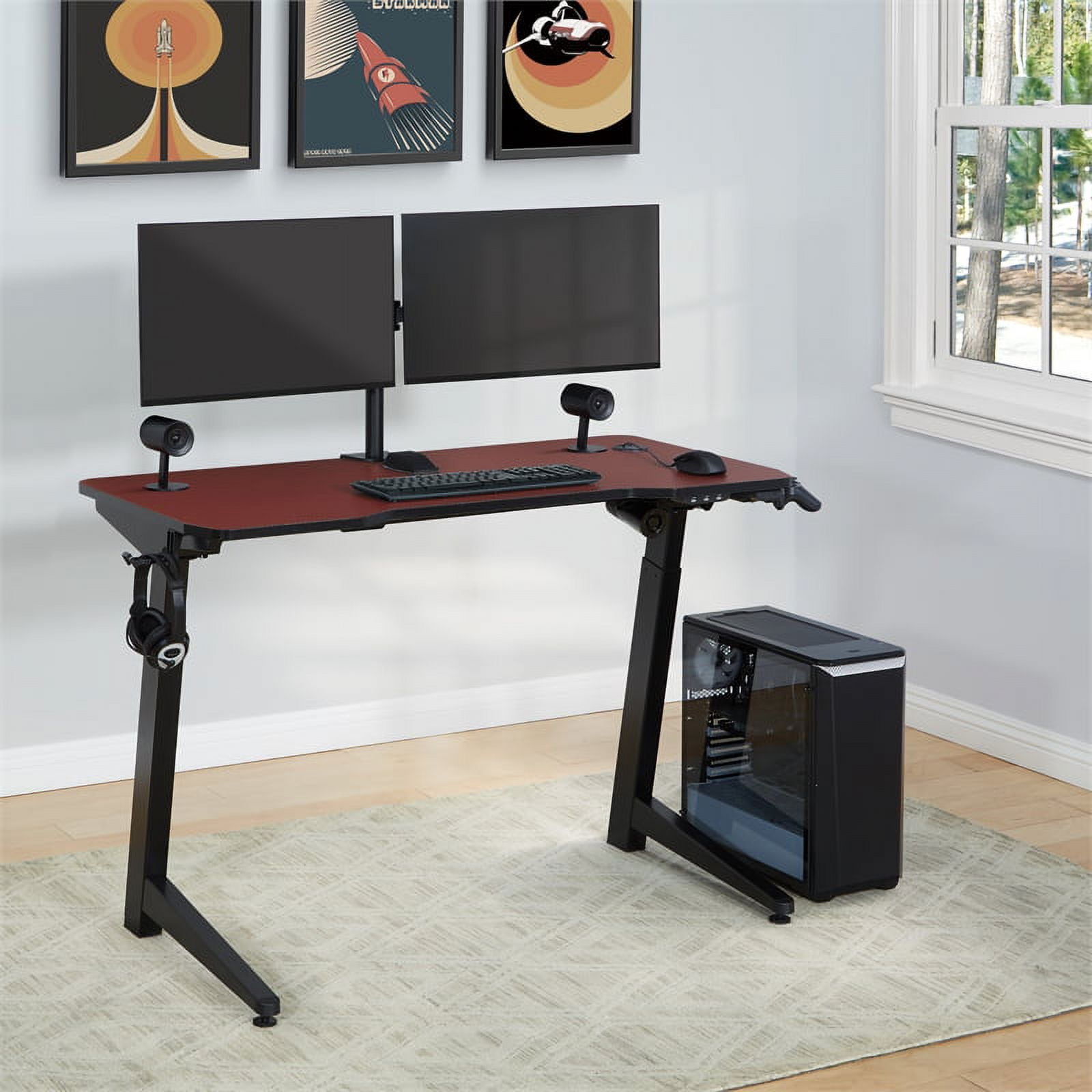 Gaming Desk, EASY UPGRADABILITY – Upgrade your gaming desk with our gaming  desk accessories (buy separately), you now have the perfect battle station