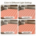 thumbnail image 7 of ODIKA 4'x6' Coral Wave Border Diamond Dot Washable Area Rug Geometric Repeating Striped Design for Bedroom, Reading Nook, Pet Friendly & Non-Shedding, 7 of 7
