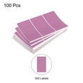 thumbnail image 3 of 300 Labels Colored Rectangle Stickers, Color Code Sticker 4x2 Inch Self Adhesive Light Purple, 3 of 5