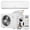 L panel-12000-230V, variant on 12000 BTU Mini Split Air Conditioner & Heat Pump - 19 SEER Inverter - Ultra-Quiet 42dB - 3-in-1 Cooling, Heating & Dehumidifying - Wall Mounted - Cools & Heats up to 750 Sq.Ft - 115V