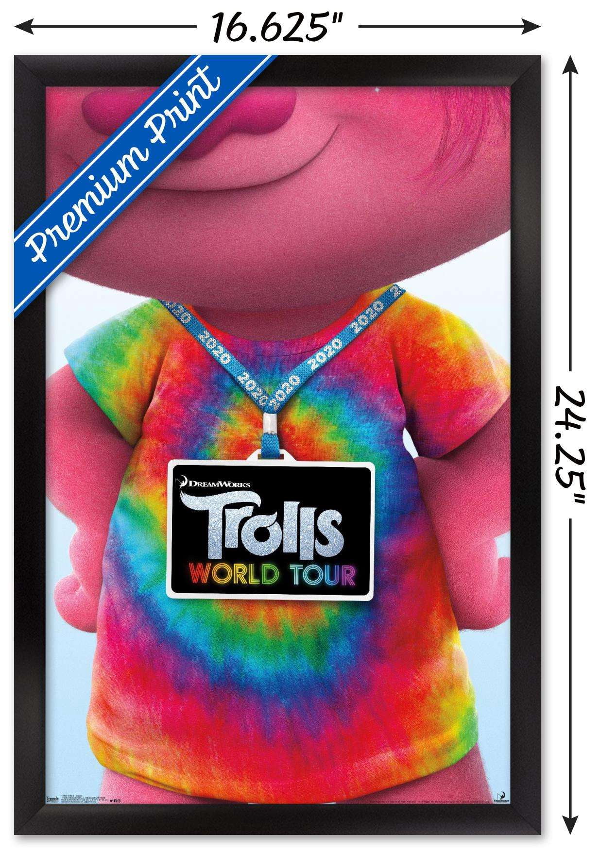 DreamWorks Trolls 2 - Teaser Wall Poster, 14.725" x 22.375", Framed