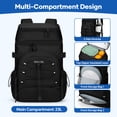 thumbnail image 3 of Realcool Backpack Cooler，33 Cans Insulated Leakproof Soft Cooler Bag Lightweight Camping Beach Lunch Backpack for Men Women Black, 3 of 8