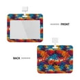 thumbnail image 2 of Junzan Colorful Hawaii Palms ID Badge Holder with Windows Key Card Work Badge Sleeve for Office, School, Factory, ID Credit Cards, Proximity Key Cards, 2 of 6