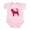 Petal Pink, variant on CafePress - Bloodhound Valentine's Day Infant Bodysuit - Baby Light Bodysuit, Size Newborn - 24 Months