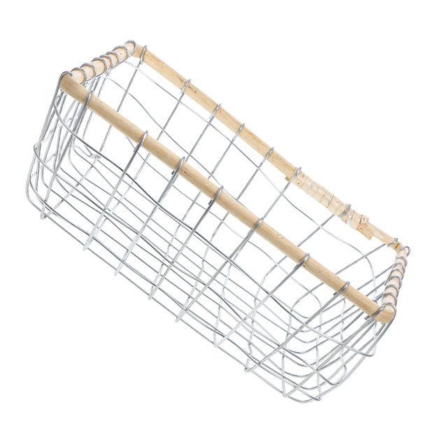 ADDHAT Cesta Metálica Multifuncional Para Guardar Y Snacks Con Acabado Resistente Y Sofisticado