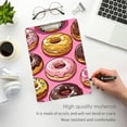 thumbnail image 3 of FORMRS Acrylic Clipboard with Low Profile Clip Standard A4 Letter Size, 12.5" x 9", Cute Doughnuts Pattern, 3 of 8
