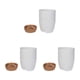 thumbnail image 5 of Injueey 3x Macetas biodegradables para jardinería respetuosa con el medio ambiente Macetas resistentes a la corrosión Maceta blanca Bandeja Type1 NO1, 5 of 6