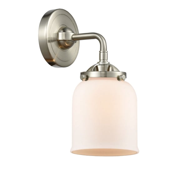 Innovations 284-1W-SN-G51-LED Small Bell 1 Light Sconce part of the Nouveau Collection, Brushed Satin Nickel