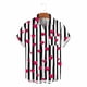 thumbnail image 5 of Ceisia Fashion Unisex Men Women Casual Short Sleeve Printed Turndown Collar Button Gift Shirt, 5 of 6