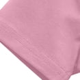 thumbnail image 6 of CPNG Girls and Boys 2 Piece Short Set Kids Summer Outfit Solid Color Short Sleeve T-shirt Elastic Waist Shorts Set(Pink,11-12 Years), 6 of 7
