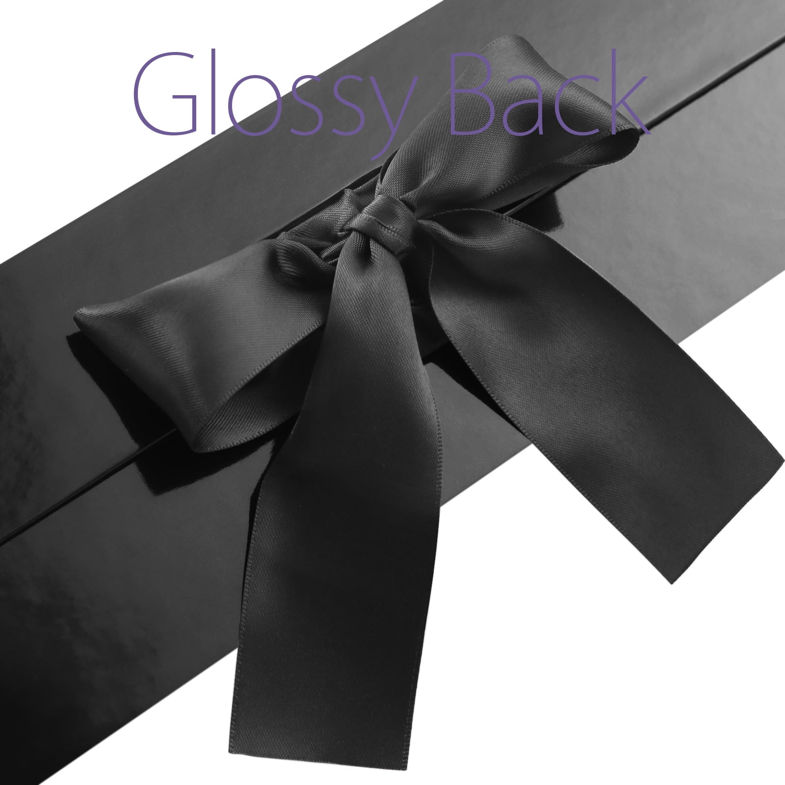 50mm Wide Black Ribbon for Gift Wrapping,22M 2Inch Ribbon Black