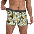 thumbnail image 2 of Kdxio Men's Boxer Briefs with Bees and Flower Print - Comfortable and Breathable Underwear for Everyday Wear, 2 of 7