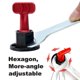 thumbnail image 2 of Tile Leveling System Kit 100pcs Tile Leveler Spacers, 2 of 5