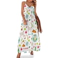 thumbnail image 1 of Iconos de Pascua Vestido sin mangas Falda de verano para mujer Vestidos de mujer verano, 1 of 7
