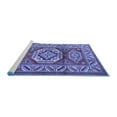 thumbnail image 2 of Ahgly Company Machine Washable Indoor Rectangle Persian Blue Traditional Area Rugs, 5' x 8', 2 of 4