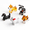 Dog, variant on Dog Hand Blown Glass Figurines Set of 5, Assorted Puppy Styles Home Decor