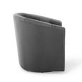 thumbnail image 2 of Modway Prospect Performance Velvet Swivel Armchair in Charcoal, 2 of 7