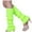 Fluorescent Green, variant on Women's Winter Warm Knit Leg Warmers, Soft Crochet Woolen Boot Cuffs and Long Socks, Stylish Cold Weather Thermal Accessories for Daily Wear, Fluorescent Green, One Size