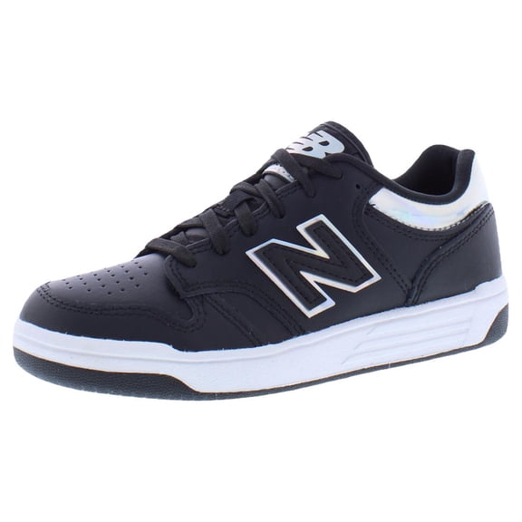 New Balance B480 Leather PS Boys Shoes Size 12, Color: Black/White