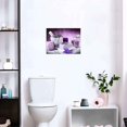 thumbnail image 4 of Ieskayiz Lavender Bathroom Spa Relax Signs Wall Art 16" x 12" Painting Framed Canvas Print, 4 of 6