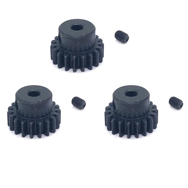 3X Engranaje de Piñón de Motor de Acero 19T 124016-2178 para 144002 144010 124016 124017 Piezas de Mejora de Coche RC Sin Escobillas