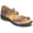 Gun Metal Leather, variant on Revere Geneva - Women's sandal
