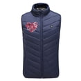 thumbnail image 2 of REORIAFEE Heating Vest Electric Heated Warm Unisex with 9 Heating Zones Heated Coat without Power Bank USB Rechargeable Washable Heated Jacket Outdoor Casual Waistcoat Blue M, 2 of 5