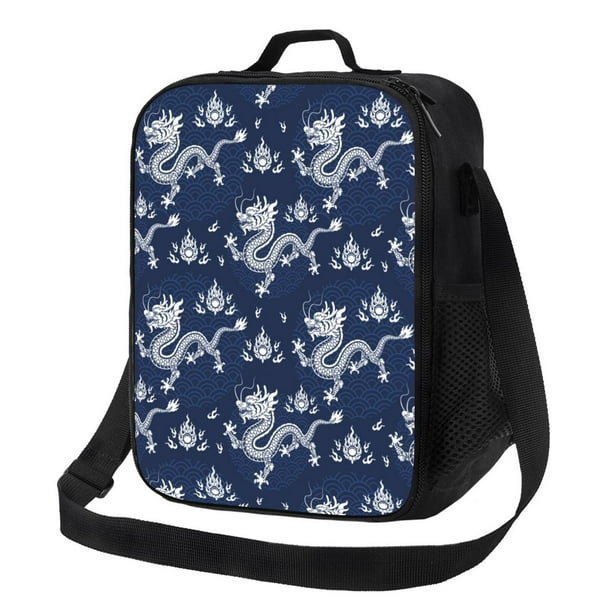 Disketp Dragon Bolsa Térmica Estampada para Almuerzo, Lonchera para Hombres y Mujeres Adultos