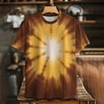 thumbnail image 6 of JTZGDY Womens Sublimation T Shirts Plus Size Tie Dye Bleached Tees Tops Short Sleeve Vintage Crew Neck Tshirts Funny Cute DIY Clothes Multicolor#01 L, 6 of 10