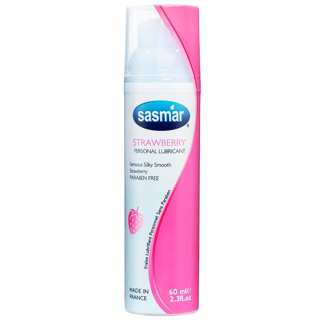 Sasmar Strawberry Premium Personal Lubricant, 2.3 oz