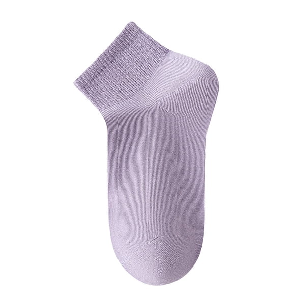 XmhyTop Calcetines femeninos, elásticos y cortos, completando cualquier forma suya, morado, 4 pares