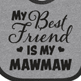 thumbnail image 4 of Inktastic My Best Friend is My Mawmaw with Hearts Boys or Girls Baby Bib, 4 of 4