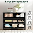 thumbnail image 4 of SunsGrove Black Dresser for Bedroom with 4 Drawers, Modern Chest of Drawers with Wide Drawers, Wood Dresser for Hallway, Living Room, Closet, 4 of 9
