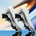 thumbnail image 2 of Soccer Cleats Mens Football Cleats Professional Soccer Shoes High-Tops Non-Slip Spikes for Big Boys Wide Training Sneaker, 2 of 7