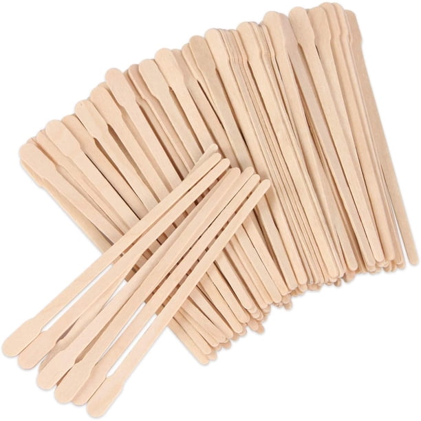 Espátula De Madera Para Cejas, Paquete De 500 Espátulas De Madera Para La Cara, Aplicador De Depilación, Pequeños Palitos De Madera Para Depilación O Manualidades En Madera,88*65mm