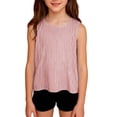 thumbnail image 5 of hengsof Girls Tank Tops Fashion Striped Print Sleeveless Shirts Basic Crew Neck Tees Summer Casual Top for Kids, 5 of 8