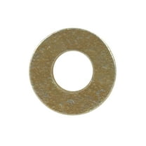 Hillman 1/4 In. SAE Hardened Steel Yellow Dichromate Flat Washer (100 Ct.)