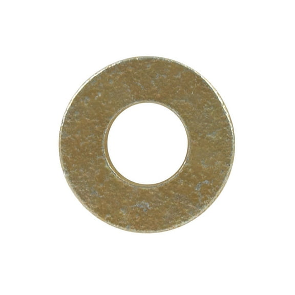 Hillman 1/4 In. SAE Hardened Steel Yellow Dichromate Flat Washer (100 Ct.)