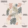 thumbnail image 3 of JONATHAN Y Tropical Leaf Indoor Outdoor Area Rug 5x8 Cream/Multi, Monstera High-Low for Backyard, Patio, Porch, Easy-Cleaning, High Traffic, Pet-Friendly, Non-Shedding (AMC113D-5), 3 of 9