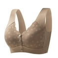 thumbnail image 4 of hoksml Front Button Bra, Convenient Front Button Bra,Front Closure Deep V Sports Bras, Women No Underwire Soft Wireless Bralettes Comfort Lift Seamless Bras on Clearance, 4 of 5