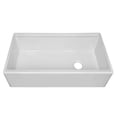 thumbnail image 3 of Whitehaus Whlw3619 Fireclay 36" Farmhouse Single Basin Fireclay Kitchen Sink - White, 3 of 6