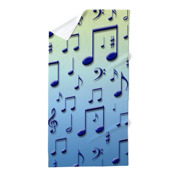 CafePress - Music Notes - Large Beach Towel, Soft 30"x60" Towel with Unique Design