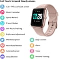 thumbnail image 1 of Fitpolo Smart Watch para teléfonos Android Compatible con iPhone IP68 Natación Impermeable Rosa, 1 of 2