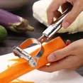 thumbnail image 3 of High Quality Stainless Steel Potato Cucumber Carrot Grater Julienne Peeler Vegetables Fruit Peeler Vegetable Slicer, 3 of 6