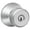 Satin Chrome, variant on Schlage F51a-Bwe Bowery Keyed Entry Door Knob Set - Chrome