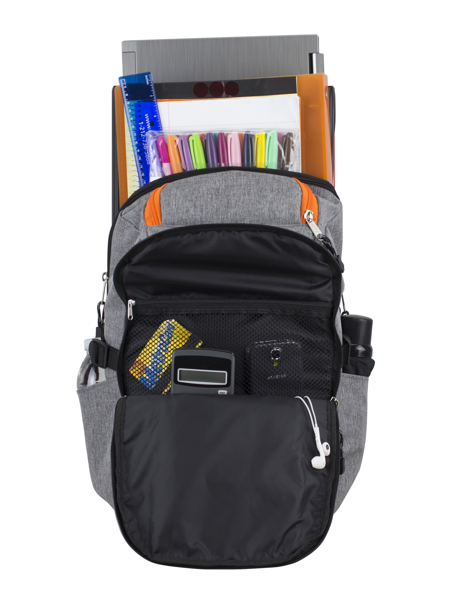 Eastsport Multi-Purpose Pro Defender Mid Grey Backpack with Adjustable Straps - image 3 of 6