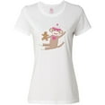 thumbnail image 3 of Inktastic Sock Monkey Gingerbread Women's T-Shirt, 3 of 5