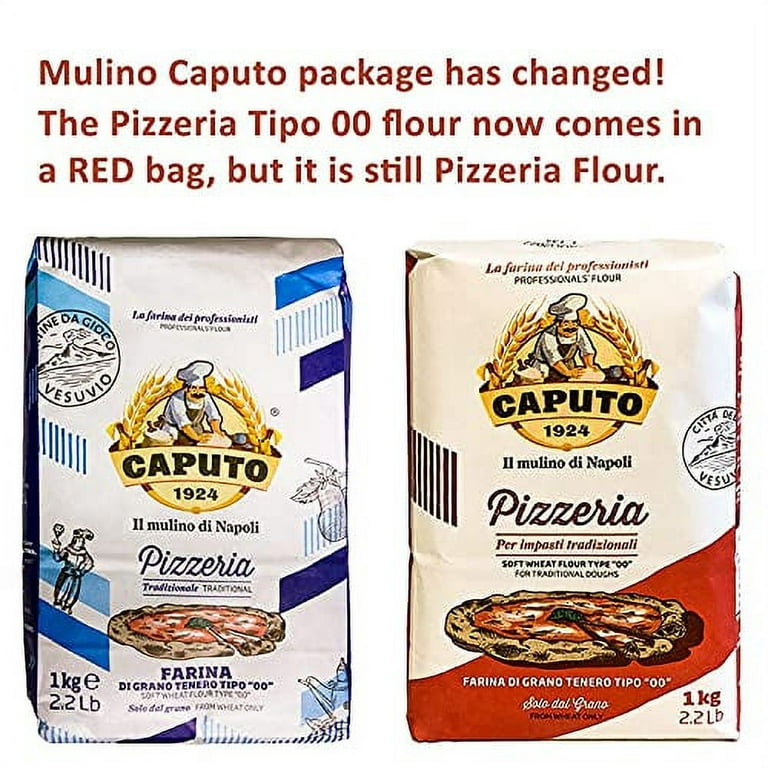 Antimo Caputo Pizzeria 00 Flour (Blue) 2.2 LB - Pack of 2 (Total 4.4 LBS) 