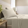 thumbnail image 2 of Wamsutta 1846 400 Thread Count Oatmeal Egyptian Giza Cotton Percale Pillow Cases, King (2 Count), 2 of 4